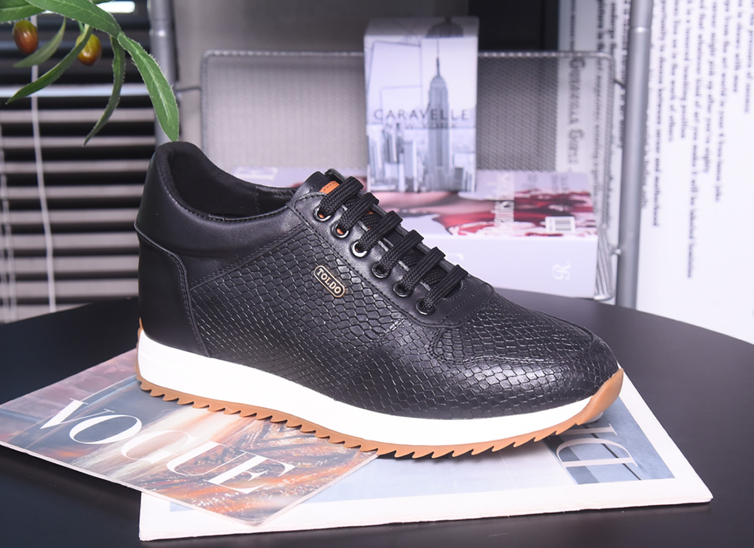 Giày cao nam 8cm da thật cao cấp 20